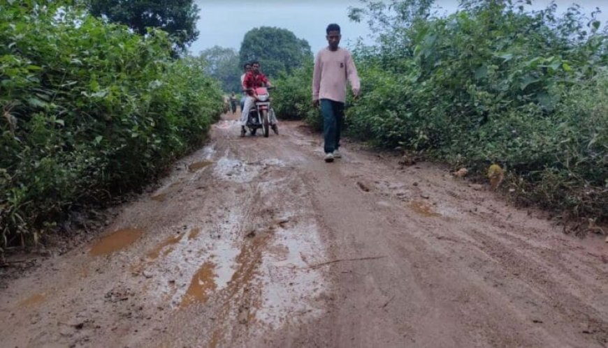 କୁମ୍ଭାରୀଗାଁ ପଞ୍ଚାୟତ ରାସ୍ତା ପାଲଟିଛି ମରଣଯନ୍ତା,