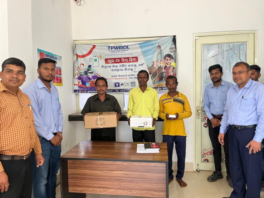 ନର୍ଲା ବିଦ୍ୟୁତ୍ ବିଭାଗ ତରଫରୁ ତିନି ଜଣ ବିଦ୍ୟୁତ୍ ଉପୋଭୋକ୍ତା ସମ୍ବର୍ଦ୍ଧିତ,